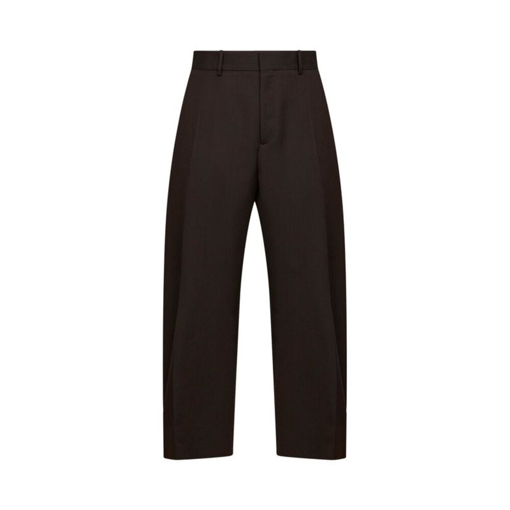 Studio Nicholson Men Coffee Virgin Wool Fume Tailored Trousers